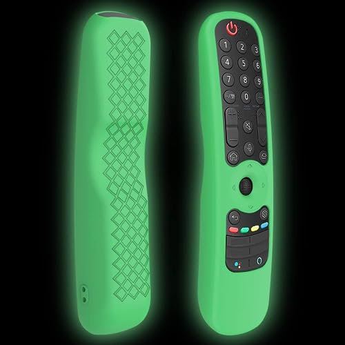 USTIYA Remote Case for LG TV Magic MR24GC/MR23/MR22/MR21 by Alexa Voice Case Control Protective Cover Silicone (Green)