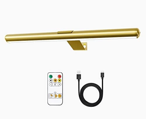 TINTINDOC Lampe Murale à Télécommande,Image Lampe LED sans fil, batterie rechargeable, pour des œuvres d'art, luminosité de 300 lumens, réglable, pour la fresque et les fléchettes avec corps en métal