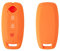 Happyit Couverture de Cas de Clé de Voiture de Silicone pour Nissan Juke Teana 2023 3 Boutons Accessoires pour Télécommande sans Clé (Orange)