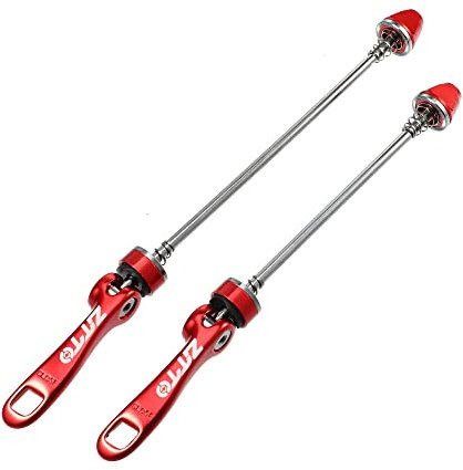 A ABSOPRO 2 Stück Fahrrad Schnellspanner Achsen Spieße Vorne Hinten 5.91 7.48 Rot