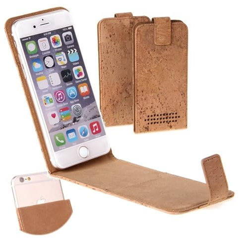 K-S-Trade Qualitativ & Innovativ Handyhülle Für Emporia Smart.3 Kork Hülle Flipstyle Case Schutzhülle Kork Case Hülle Flip Cover Klapphülle