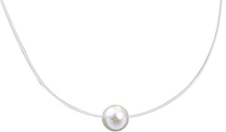 vissen Pendentif Perle Colliers Femme Nylon Invisible Collier Fil Transparent Bijoux Simples Et Élégants Pour Femme