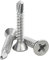 120 Stück 4.2 x 25mm Blech Selbstschneidende Schrauben,410 Edelstahl Flachkopfschrauben Phillips Kopf Selbst Bohrschrauben Hochfeste schnelle Blechschrauben (13mm bis 32mm verfügbar)