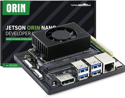 Yahboom Jetson Orin Nano SUPER 4GB Development Kit 34Tops,256G SSD Ubuntu 22.04 System Artificial Intelligence Robot Kit (Orin Nano 4GB Basic Kit)