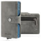 MR CARD Portefeuille homme – Porte-cartes de crédit homme et femme – Portefeuille homme fin – Portefeuille homme petit – Porte-cartes et porte-monnaie, Gris vintage, Minimaliste