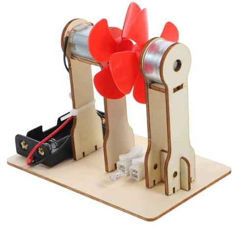 NAMOARLY Windräder spaß the pleasure kinder spielsachen wind power generator Spielzeug Modelle DIY-Modellgenerator Holzprojekte für Kinder Dynamo Material Gizmo Suite hölzern