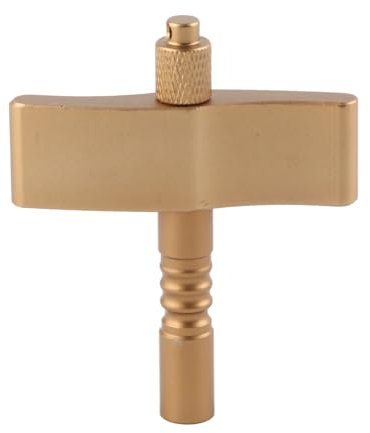 AONYAYBM Trommel-Stimmschlüssel, Metall-Trommel-Stimmschlüssel, Trommel-Reparaturwerkzeuge, Tragbarer, Professioneller, Multifunktionaler Quadratischer Trommelschlüssel aus Metall für Gongs,(Gold)