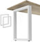 NEXT LEVEL - Pied de Table Metal | 65x74cm, Profil 80x40mm, Métalliques, pour Bois et Verre, Compatible avec des Largeurs de 70, 80, 90 et 100cm - PM-004BL