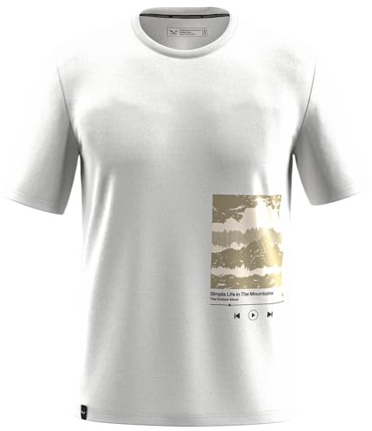 Salewa Herren-T-Shirt mit Adler-Motiv, Größe M, Optisches Weiß, Größe XL, optical white, XL