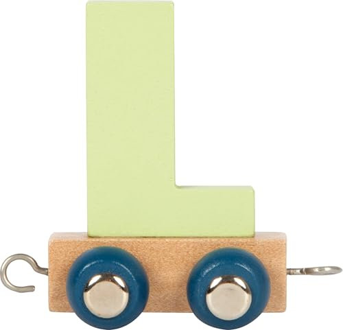 small foot Buchstabenzug Polar L aus Holz, Holzzug individuell kombinierbar, zum Dekorieren und Verschenken, 12582