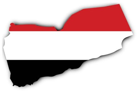 Aufkleber: 200 mm, 1 Stück - Silhouette Flagge/Flap-Map - Jemen - YE - für Auto, Laptop und mehr