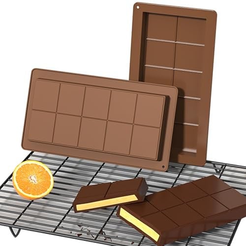 Chocolate Bar Moulds Silicone, Silicone Chocolate Moulds, 2 Piece, Big Bar, Thick Bar Mould, Thick Reusable DIY Bar Candy
