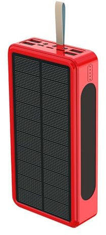 Outdoor Solar Power Bank - Protable Large Capacity Power Bank | 50000mAh Solar Battery Pack, Mobile Power with Bright Flashlight, Charger Power Bank, Portable Solar Charger For Camping, Hiking