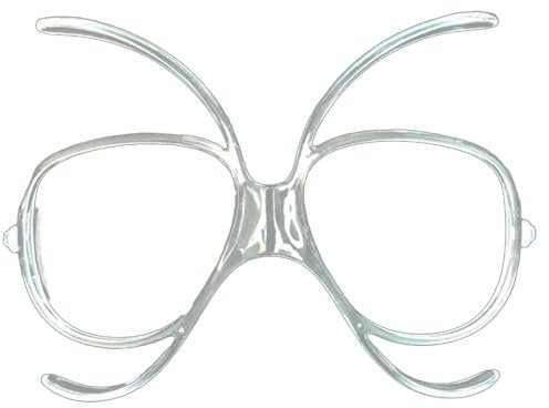 Optischer Adapter | Skibrillen-Einsatzadapter, Brillenzubehör – professioneller, transparenter, flexibler, biegsamer Innenrahmen für Snowboard- und Motorradbrillen