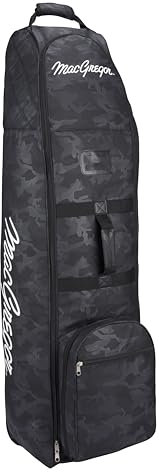 MacGregor VIP Deluxe gepolsterte Golf-Reiseabdeckung, Schwarz/Camo