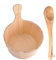 Seau de sauna en cèdre - Kit seau et louche en bois de 4 litres | Fournitures de bain turc et sauna, de douche pour spa domestique, idéal pour sauna finlandais et détente à la maison