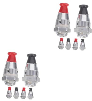 Cabilock 2sets Pressure Cooker Safety Valve Canning Pressure Cooker with Gauge Pressure Pot Valves Pressure Cooker Valve Replacement Ninja Foodi Pressure Cooker Mirro Parts Aluminum 6pcs*2