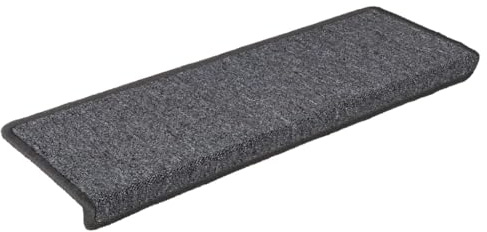 vidaXL Stufenmatten 30 STK. 65x21x4 cm Dunkelgrau Rechteckiger Rand
