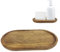 Jabonera baño, Bandeja de jabón de Madera marrón Retro con Borde Elevado Largo, Bandeja de jabón Multifuncional