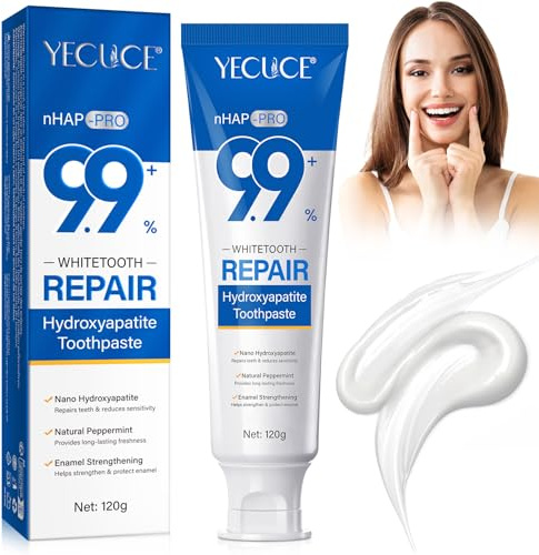 Hydroxylapatit Zahnpasta,Hydroxyapatite Toothpaste,Zahnpasta Hydroxylapatit für fortschrittlichen Zahnschmelzschutz,Zahnpasta Ohne Fluorid, Erfrischend langanhaltender Atem