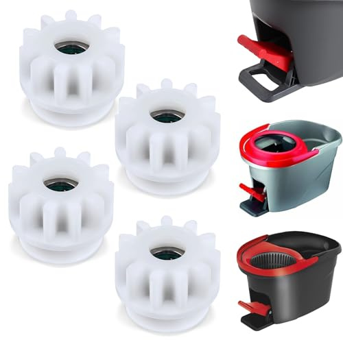 4 Pcs Spin Mop Replacement Parts, Pedal Bearing Replacement for Ocedar Mop Bucket One Way Clutch Gear Sprockets Repair Compatible with 90% Rotation Mops Bucket on the Market