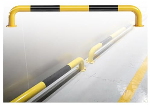 U Shape Security Bollards, U-Shaped Guardrail -Collision Bar,U-Shaped Parking Guardrail,Iron Garage Parking Aid,Car Blocker for Subways Garages Shopping Malls Hotels(1500x200cm)