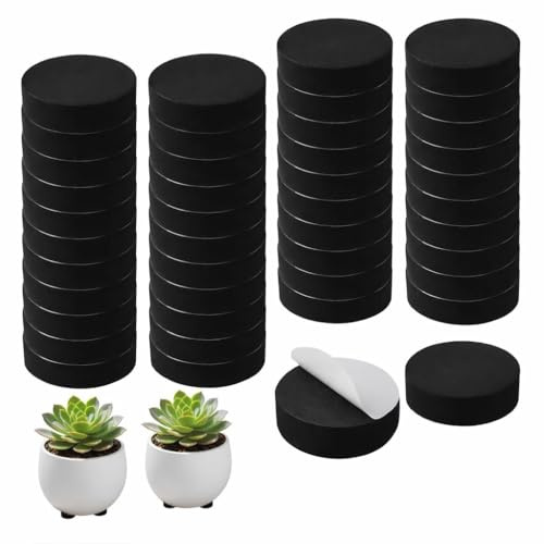 40PCS Unsichtbarer Blumentopf Füße, Selbstklebende Topf Klebefüsse aus Eva, rutschfeste Füße für Blumenkübel außen & innen, für Drainage, Schutz und Stabilität