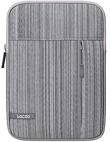 Lacdo Tablet Sleeve Case for 11 inch iPad A16, 11 inch iPad Air M3 M2, 11 iPad Pro M4, 10.9 iPad, 10.2 ipad, 10.9 iPad Air, 10.5 iPad Pro, 9.7 ipad, 11 Galaxy Tab A9+ Protective Bag,Dark Gray
