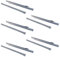 Emuca 3007825 Lot de 5 paires coulisses/glissières à galets extrait partie 400mm pour tiroir couleur aluminium