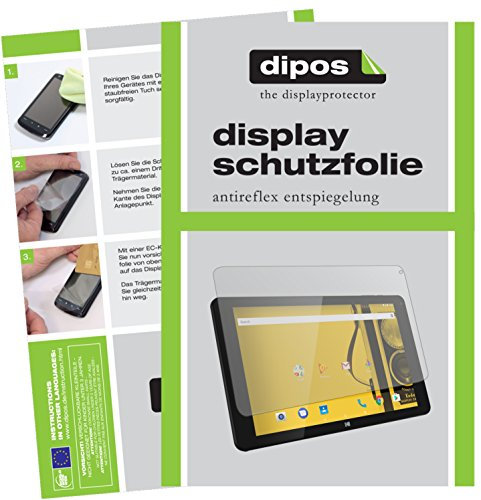 dipos I 2X Pellicola Protettiva antiriflesso Compatibile con Archos Kodak Tablet 10,1 Pulgada Pellicola di Protezione