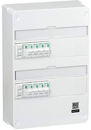 Schneider Electric SC5R9H213SP04N Tableau de Montage avec Disjoncteur, Blanc