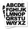 2 x Set of Full Alphabet Black Letters - Removable Self Adhesive Waterproof Durable Vinyl Stickers - Cut to The Sticker Shape - Size 20mm