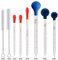 6 Stück Glas Pipetten Dropper Tropfpipette Transfer Pipette Flüssigkeiten Lebensmittel Forschung Dropping Pipettes 0.5ml 1ml 2ml 3ml 5ml 10ml mit 2 Tropfenbürsten(20cm-7.8inch)