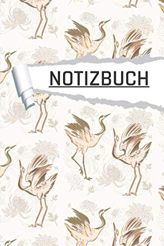 Notizbuch: Flamingo für Schüler und Studenten I Dot Grip I DIN A5 I 120 Seiten I Notizheft matt