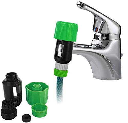 Jinxuny Connecteur D'eau Robinet Universel pour Tuyau de Jardin Connecteur de Tuyau Mélangeur Adaptateur de Robinet de Cuisine Robinet Connecteur de Tuyau Connexion Rapide Robinet Standard