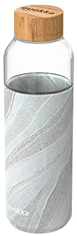 Quokka Flow – White Stone 660 ml – Bouteille d'eau réutilisable – Verre