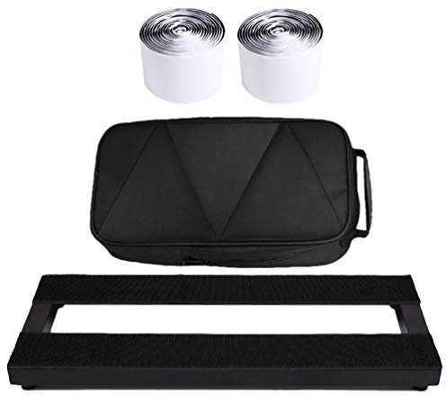 MILISTEN 1 Set Gitarrenschwarzes Pedalboard Set Rucksack Tasche Inklusive Selbstklebender Schlaufe