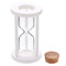 Reloj De Arena Ensemble de sablier vide avec cadre en bois blanc, grand sablier à remplir soi-même pour mariage, maison, bureau, bureau