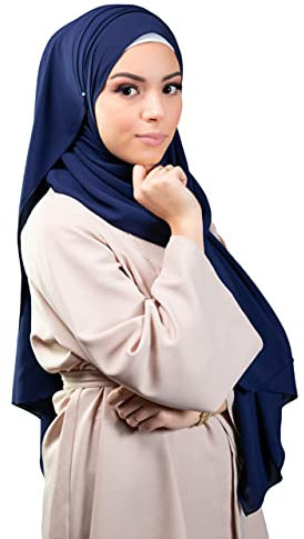 Lamis Hijab - Muslim Hijab premium Chiffonschal 200X70 CM XXL Tuch Damenschal