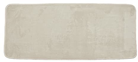 Douceur d'Intérieur, Tapis de Bain (50 x 120 cm) Vitamine Taupe, Microfibre