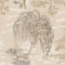 Oriental Garden Wallpaper Gold White Tree Floral Flower