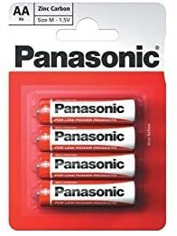 NEW AA Batteries Zinc Carbon Pack Of 4