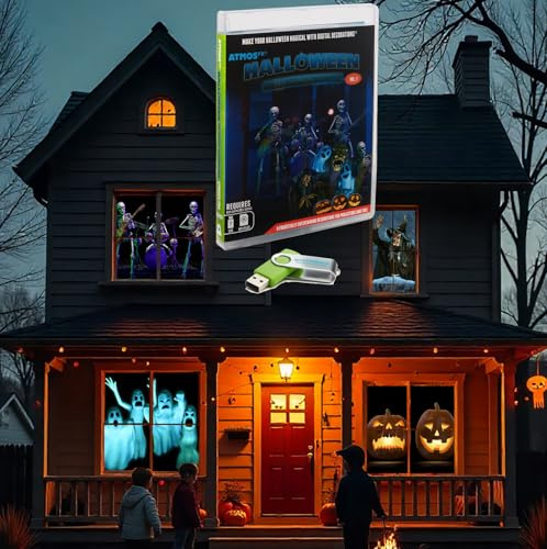 AtmosFX® Halloween Hollusion Digital Deko auf USB inkl. 8 Atmosfx Videoeffekte für Hallloween