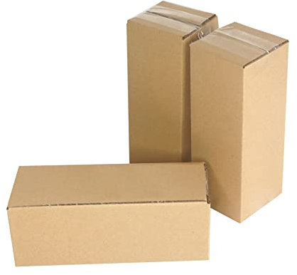 PACK4YA 200×75×75mm Lange Pakete für Versand versandbox Verpackungskartons schlank faltkarton Versandkartons für die Verpackung päckchen kartonschachteln GLS DHL UPS Geschäft oder Geschenk (10 Stück)