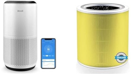 LEVOIT Air Purifiers for Large Home Bedroom 83m², CADR 400m³/h, Alexa Enabled & 400S Replacement Kitchen Odours, Highly Efficient Activated Carbon Pre, H13 HEPA Filter