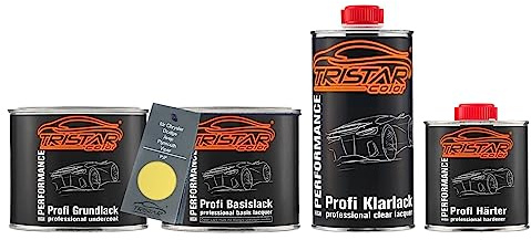 TRISTARcolor Vernice per auto Kit barattolo pronto all’uso per Chrysler/Dodge/Jeep/Plymouth/Viper PJF High Velocity vernice di fondo vernice di base vernice trasparente 2K 1,75L