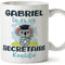 Mugffins Tassen Personalisierten für SEKRETÄR Mann - Auf Französisch - Koalifies Personalisés - 11 oz / 330 ml - Individuell Anpassbar Geschenk Mitarbeiter