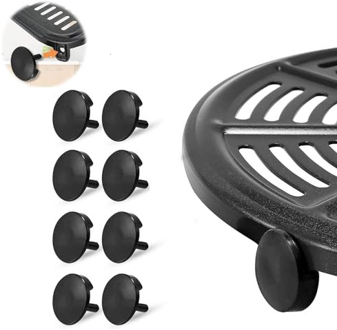 Vokowin Paraurti in gomma per friggitrice ad aria, 8 pezzi, piedini in silicone per friggitrice ad aria, accessori per friggitrice ad aria Ninja Foodi DZ201 DZ090 DZ100 DZ401 DZ550 Parti di ricambio