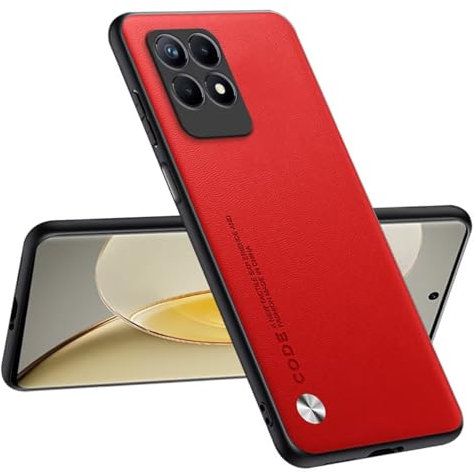 Topme Funda Compatible con Realme 8i / Realme Narzo 50 (4G) (6.6) – Protección Segura y con Estilo - Rojo