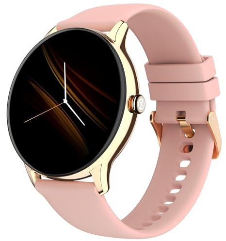 Noise Smartwatch mit rundem Zifferblatt und Bluetooth-Anruf, 1,38 Zoll TFT-Display, bis zu 7 Tage Akku, 100+ Zifferblätter, IP68, Herzfrequenzmesser, Rose pink, Einheitsgröße, Lifestyle